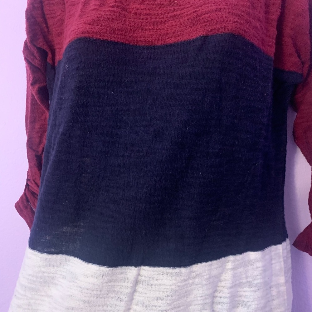 Express Color Block Summer Sweater - Picture 4 of 5